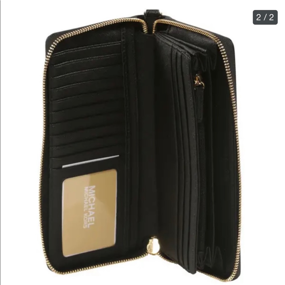 Michael Kors Jet Set Black Wallet